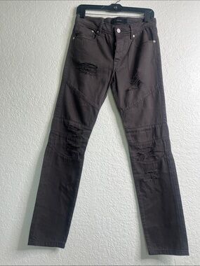 NWT Stampd Brown Distressed Jeans Size 28